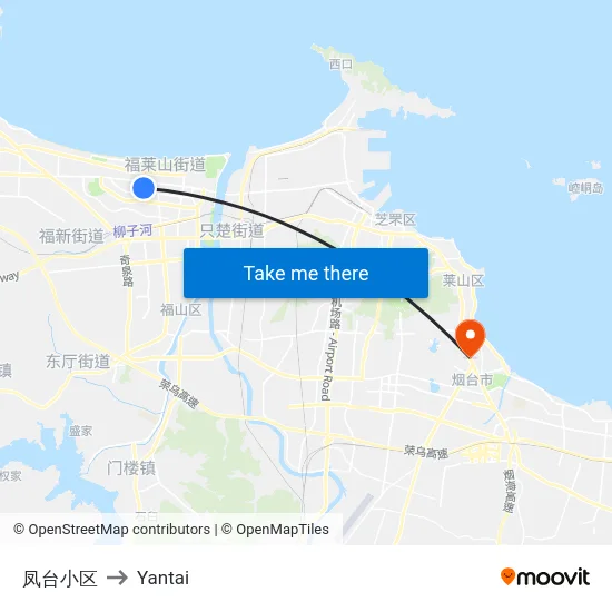 凤台小区 to Yantai map