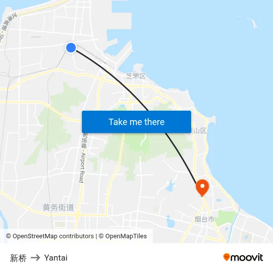 New Bridge to Yantai map
