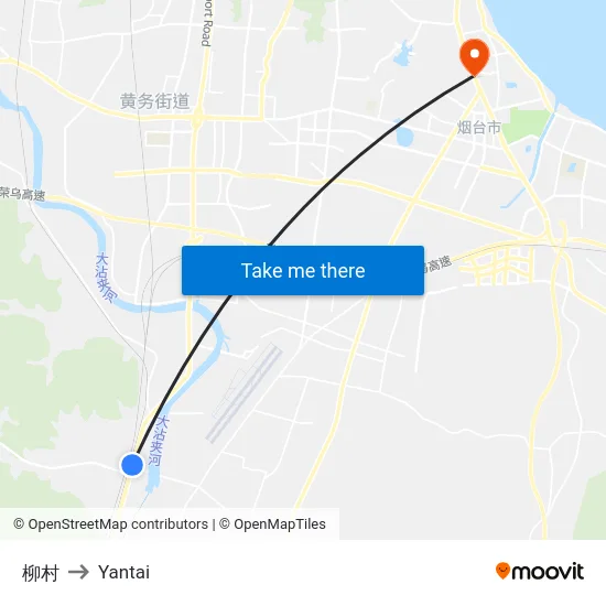 柳村 to Yantai map