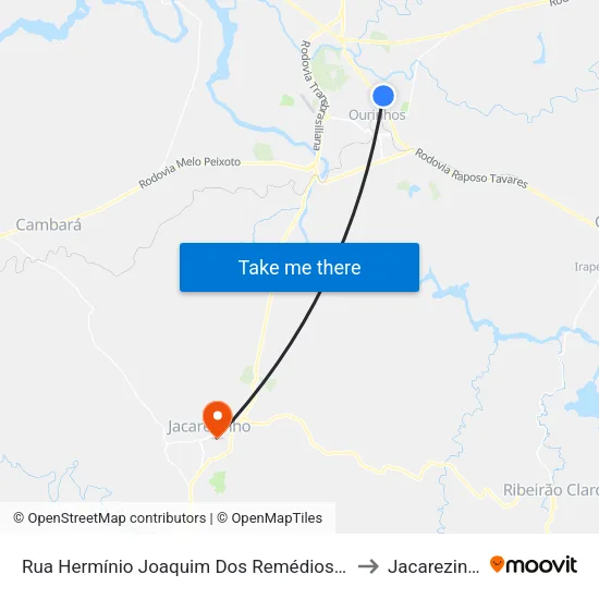 Rua Hermínio Joaquim Dos Remédios, 350 to Jacarezinho map