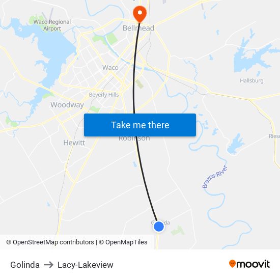 Golinda to Lacy-Lakeview map