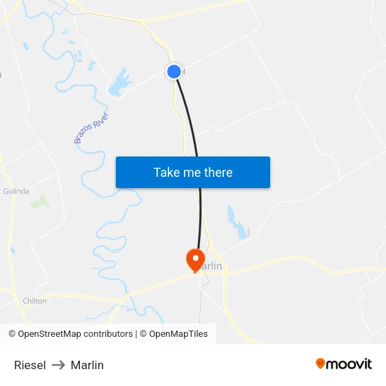 Riesel to Marlin map