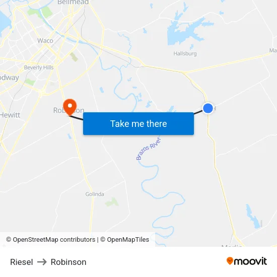 Riesel to Robinson map