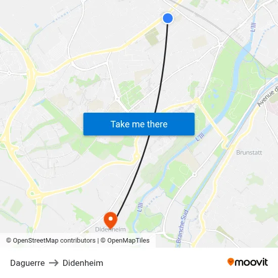 Daguerre to Didenheim map