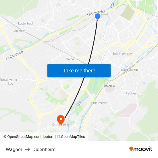 Wagner to Didenheim map