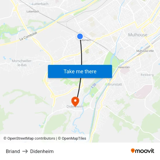 Briand to Didenheim map