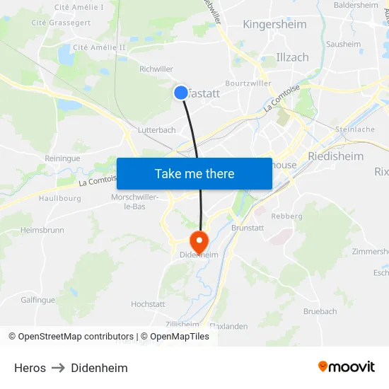 Heros to Didenheim map