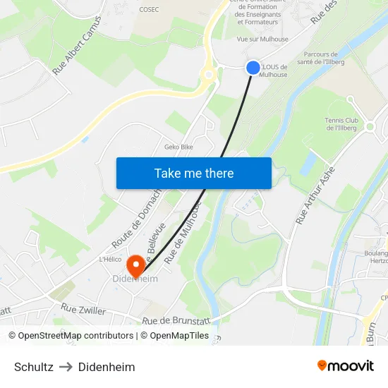 Schultz to Didenheim map