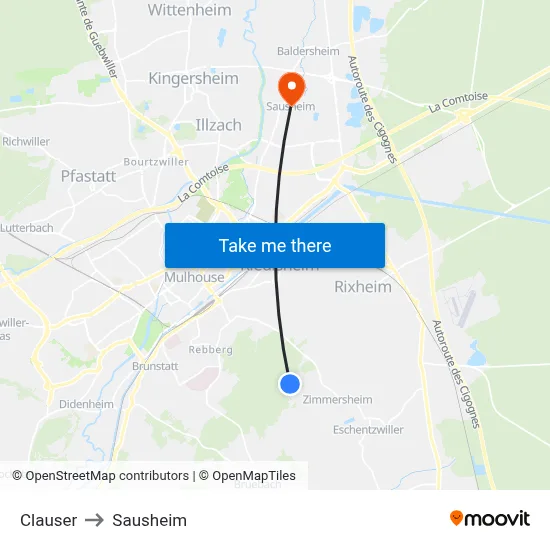 Clauser to Sausheim map