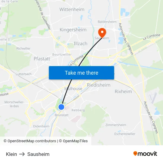 Klein to Sausheim map