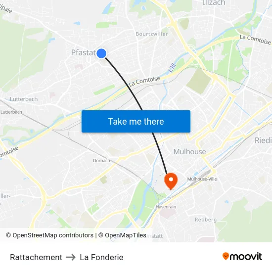 Rattachement to La Fonderie map