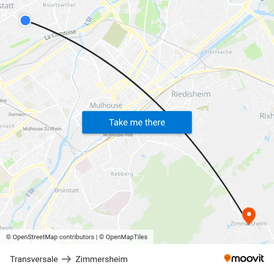 Transversale to Zimmersheim map