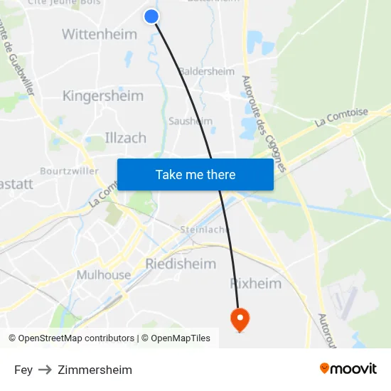 Fey to Zimmersheim map