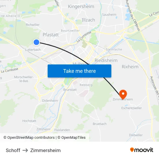 Schoff to Zimmersheim map