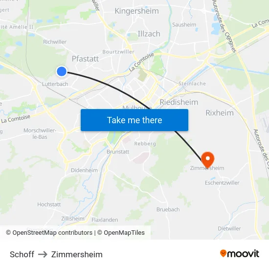 Schoff to Zimmersheim map