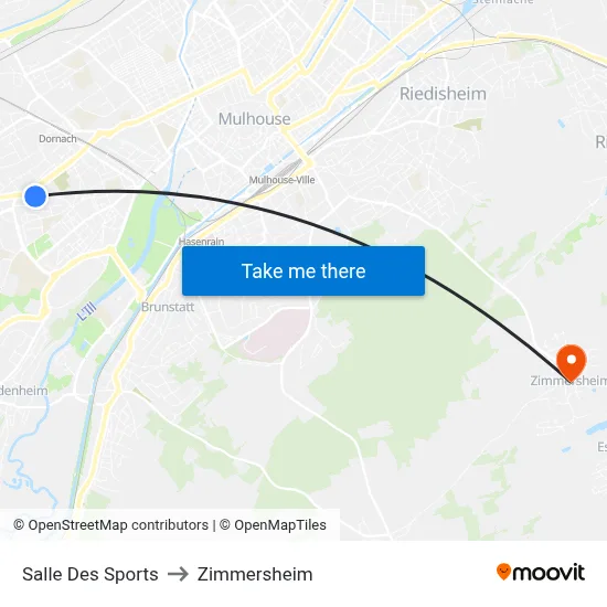 Salle Des Sports to Zimmersheim map
