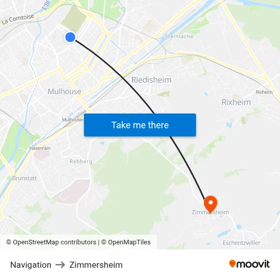 Navigation to Zimmersheim map