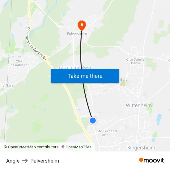 Angle to Pulversheim map