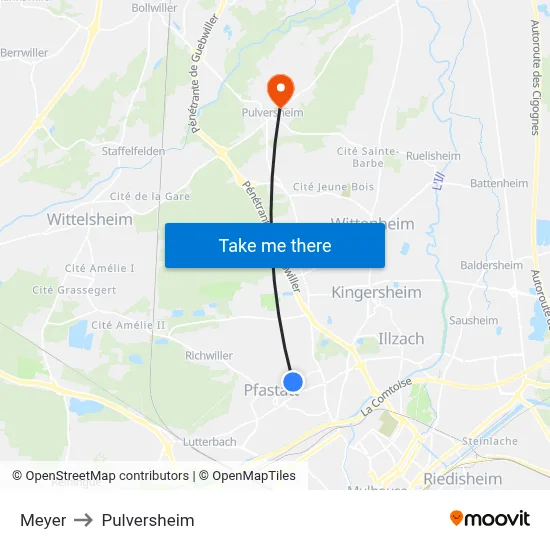 Meyer to Pulversheim map