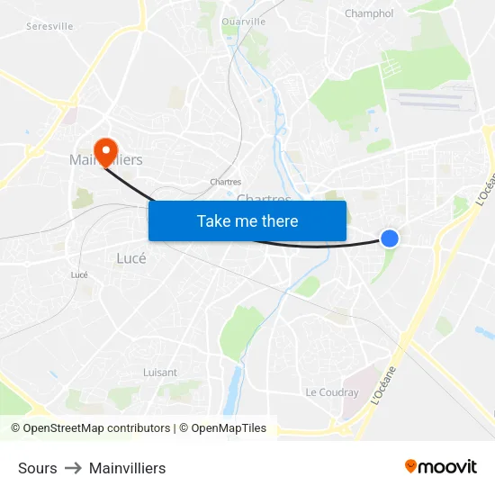 Sours to Mainvilliers map