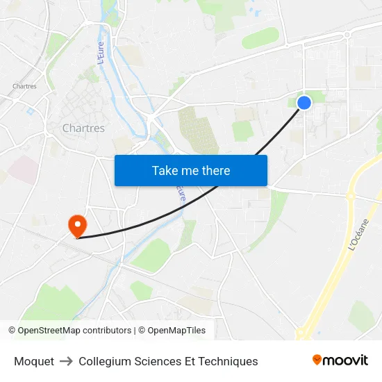 Moquet to Collegium Sciences Et Techniques map