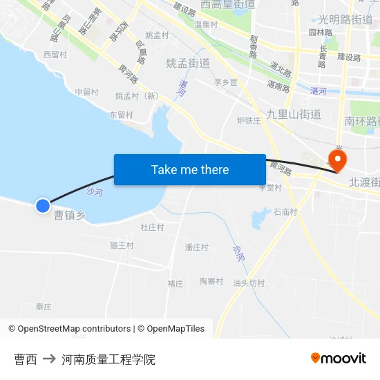 曹西 to 河南质量工程学院 map