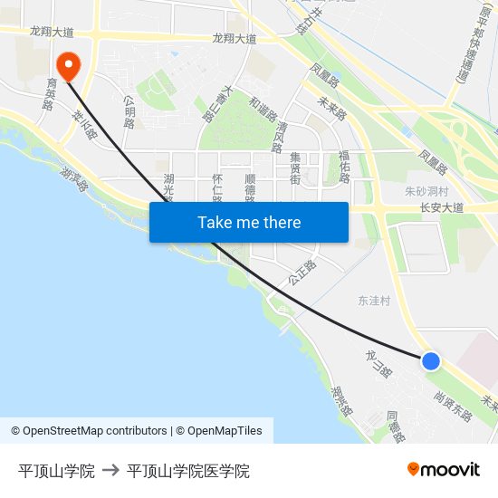 平顶山学院 to 平顶山学院医学院 map