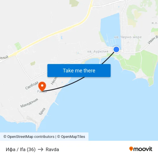 Ифа / Ifa (36) to Ravda map
