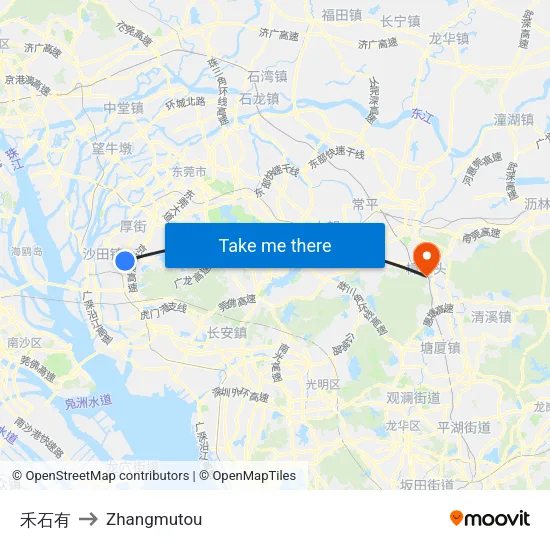 Heshi You to Zhangmutou map