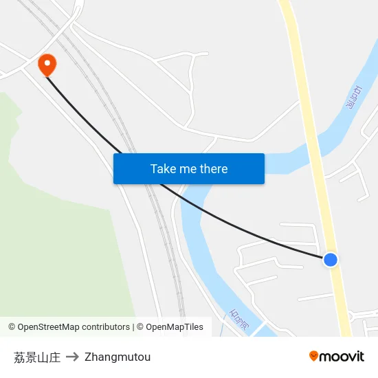 荔景山庄 to Zhangmutou map