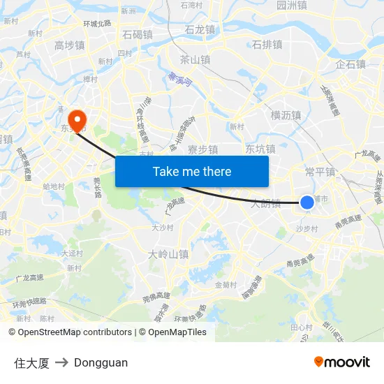 Residential Building to Dongguan map
