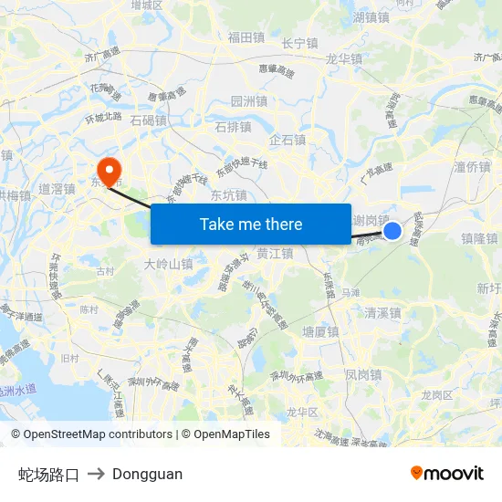 Snake Field Intersection to Dongguan map