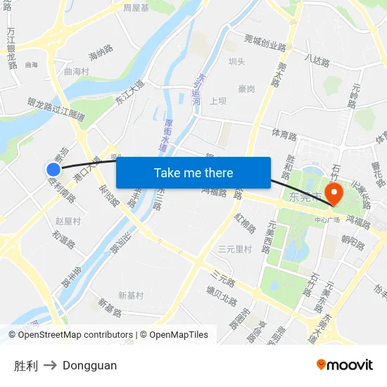 Victory to Dongguan map