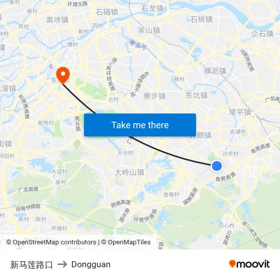New Malian Intersection to Dongguan map