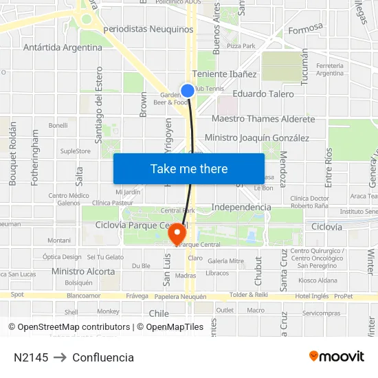 N2145 to Confluencia map