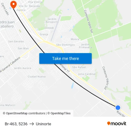 Br-463, 5236 to Uninorte map
