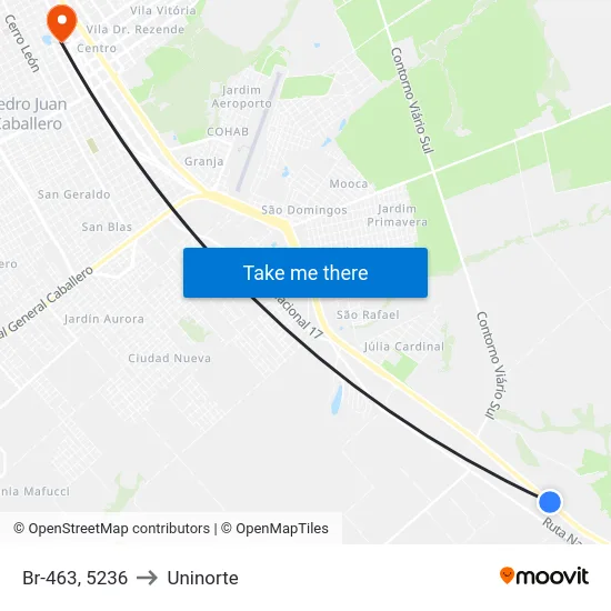 Br-463, 5236 to Uninorte map