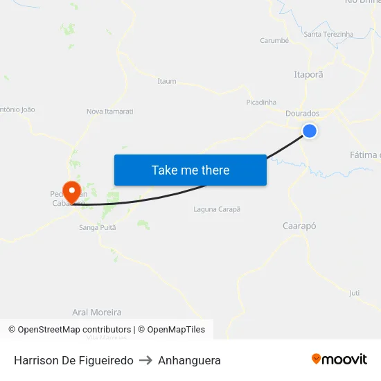 Harrison De Figueiredo to Anhanguera map