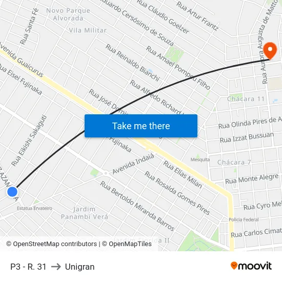 P3 - R. 31 to Unigran map