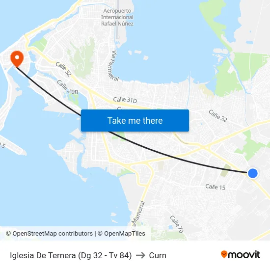 Iglesia De Ternera (Dg 32 - Tv 84) to Curn map