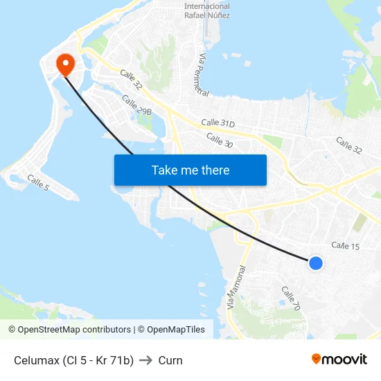 Celumax (Cl 5 - Kr 71b) to Curn map