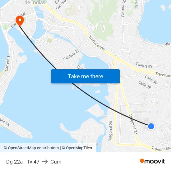 Dg 22a - Tv 47 to Curn map