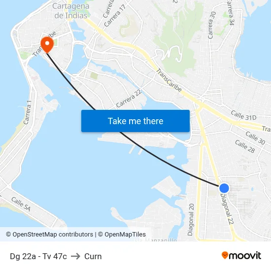 Dg 22a - Tv 47c to Curn map