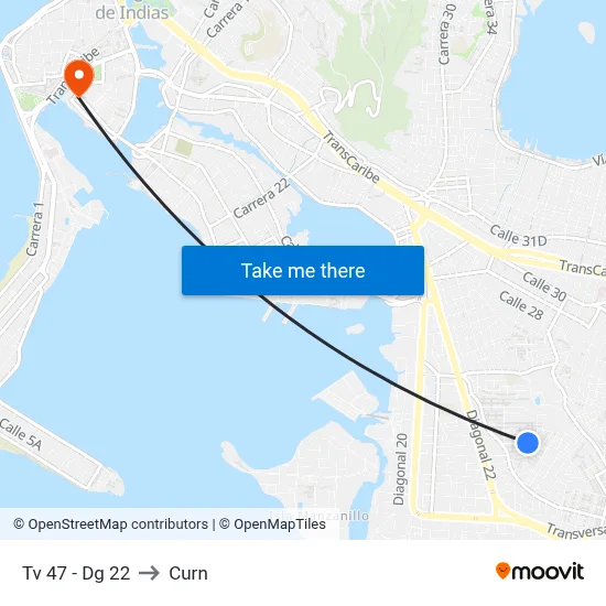 Tv 47 - Dg 22 to Curn map