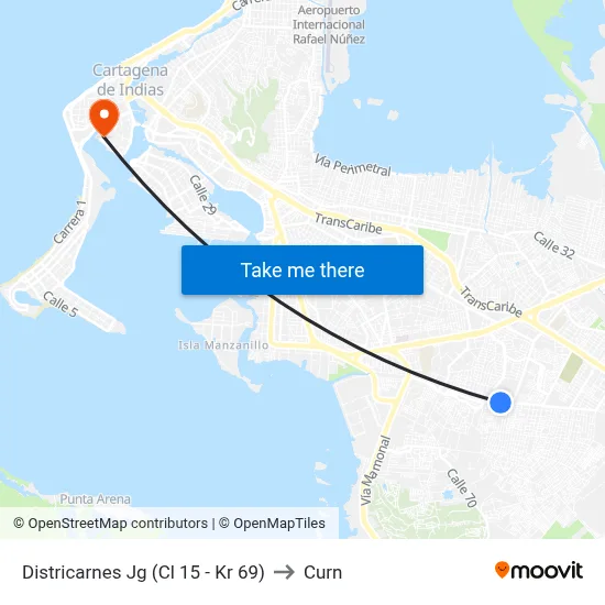 Districarnes Jg (Cl 15 - Kr 69) to Curn map