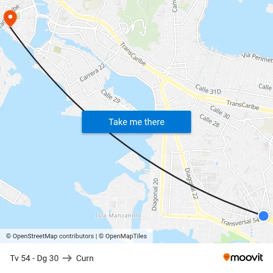 Tv 54 - Dg 30 to Curn map