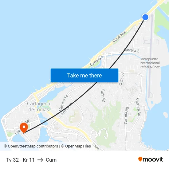 Tv 32 - Kr 11 to Curn map