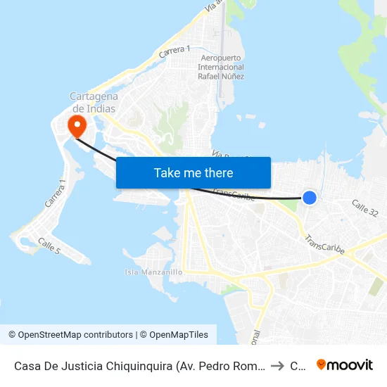 Casa De Justicia Chiquinquira (Av. Pedro Romero - Kr 58) to Curn map