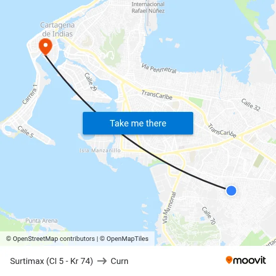 Surtimax (Cl 5 - Kr 74) to Curn map