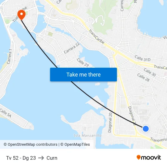 Tv 52 - Dg 23 to Curn map